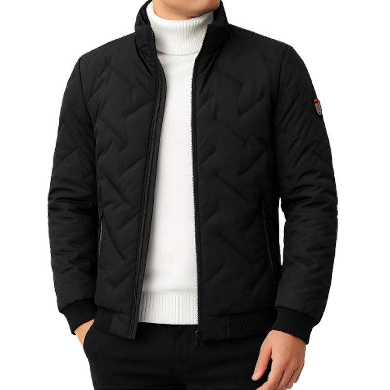 Jaqueta masculina preta para homens para o frio e inverno