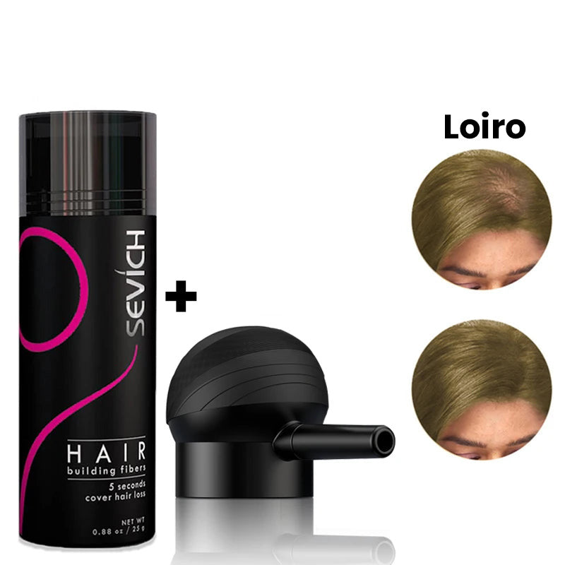 Preenchedor de Fibra Capilar – Cobre Falhas com Volume Natural