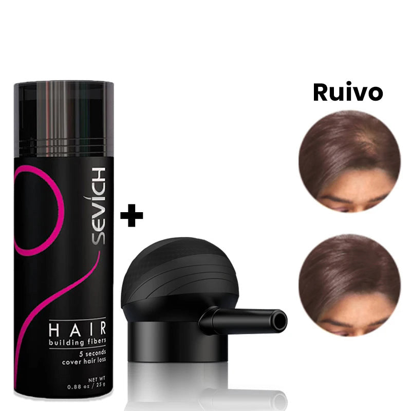 Preenchedor de Fibra Capilar – Cobre Falhas com Volume Natural